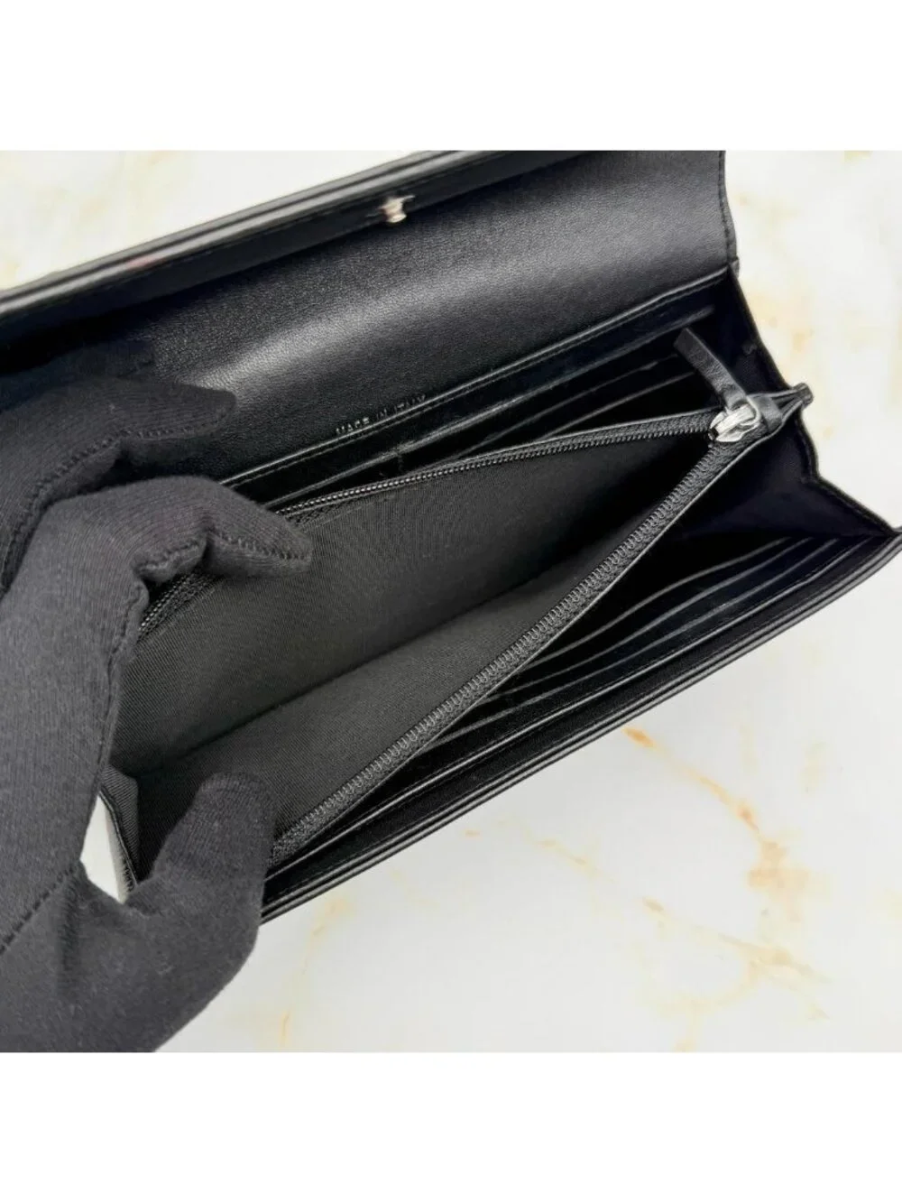 Chanel Studded CC Logo Wallet
